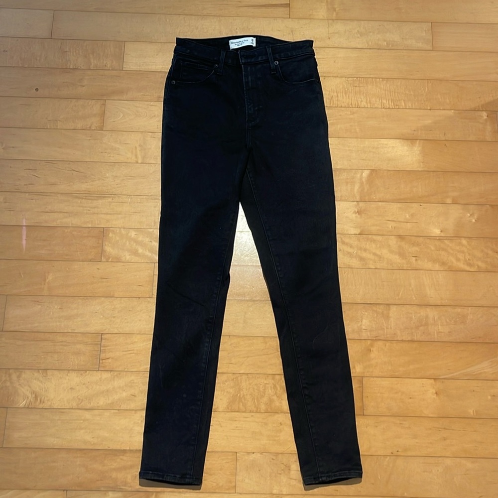abercrombie and fitch black jeans